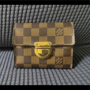 SALE! Louis Vuitton short ebene wallet